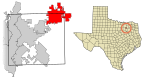 Rockwall County Texas Incorporated Areas Royse City highlighted